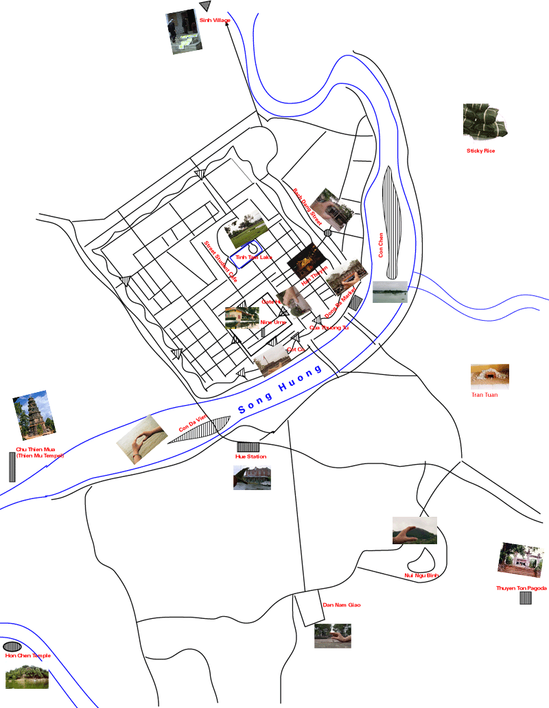 Map of Hue City